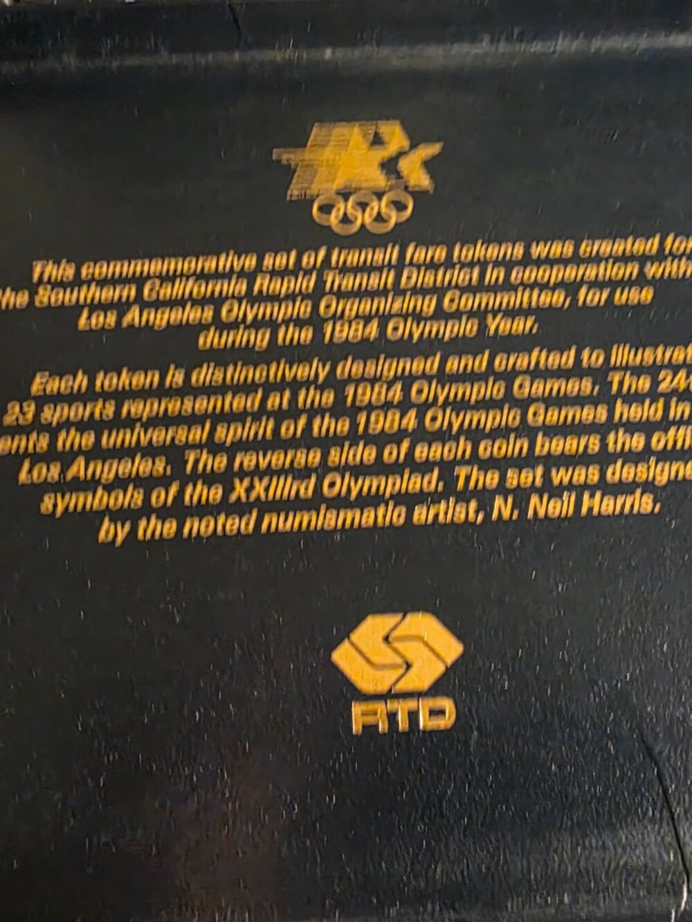 1984 GAMES OF THE XXIIIRD OLYMPIAD LOS ANGELES COMMEMORATIVE COINS - Picture 2 of 3